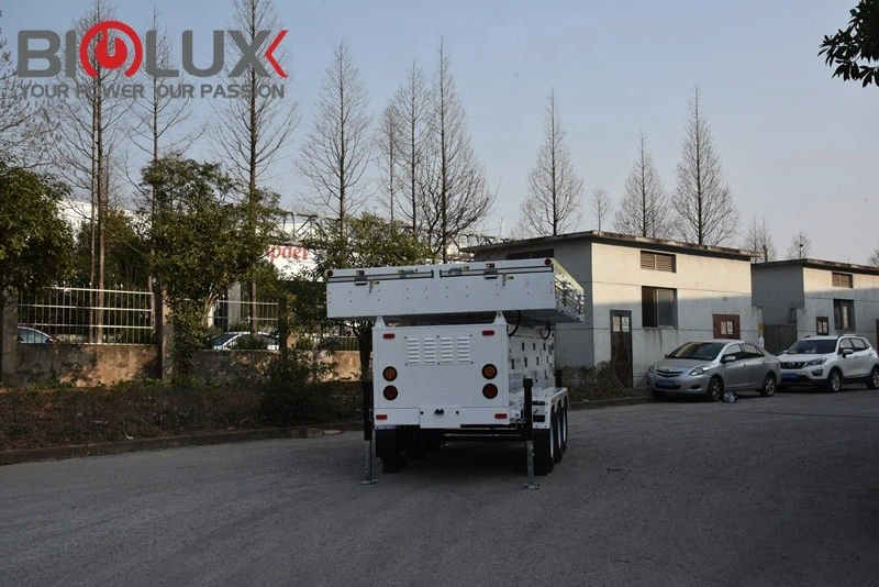 16*460W Mobile Solar Energy Storage Hybrid Trailer