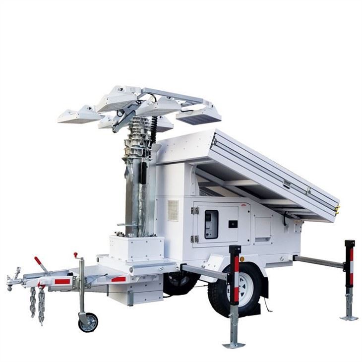 9m Hydraulic Lifting Light Tower For Sale