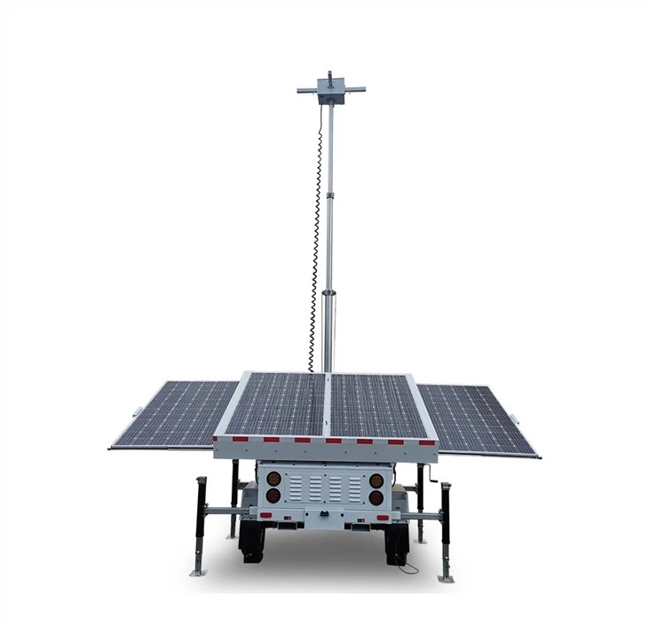 Mobile Solar Generator With Cctv Camera