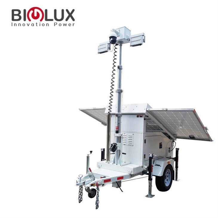 4G Mobile Solar Surveillance Tower