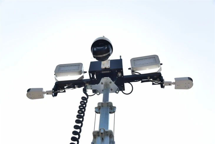 Off Grid Solar CCTV Tower