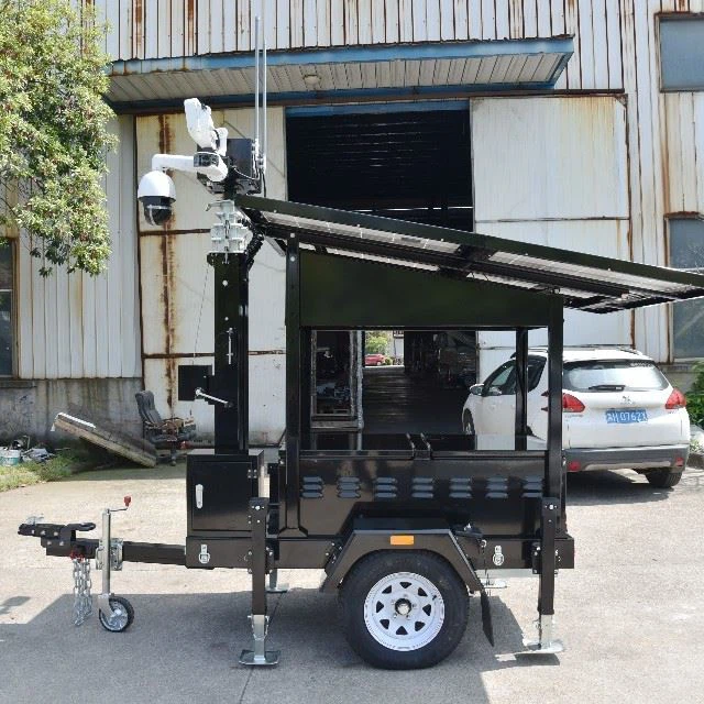 Solar Trailer With Camera & Light For Security And Protection