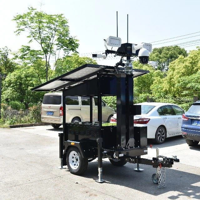 Solar Trailer With Camera & Light For Security And Protection